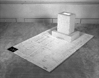 Albert Wood & Five Sons, Inc. entry, City Hall and Square Competition, Toronto, 1958, architectural model
