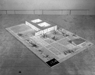 H. West Prell and H. Beckmand entry, City Hall and Square Competition, Toronto, 1958, architectural model