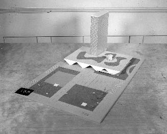 F. M. Penteado entry, City Hall and Square Competition, Toronto, 1958, architectural model