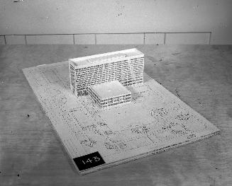 N. Kerzman entry, City Hall and Square Competition, Toronto, 1958, architectural model