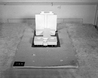 W. Lucasik entry, City Hall and Square Competition, Toronto, 1958, architectural model