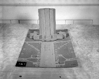 C. H. Lancaster Jr. entry, City Hall and Square Competition, Toronto, 1958, architectural model
