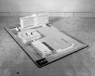 J. C. Ferro entry, City Hall and Square Competition, Toronto, 1958, architectural model
