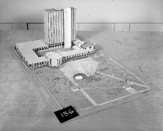 Servos & Cauley entry, City Hall and Square Competition, Toronto, 1958, architectural model