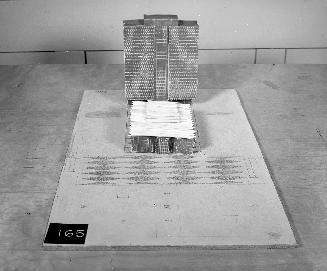Scottoline, Miller & Lunt entry, City Hall and Square Competition, Toronto, 1958, architectural model