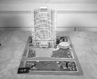 Alberto and Luis Iturralde Levy entry, City Hall and Square Competition, Toronto, 1958, architectural model