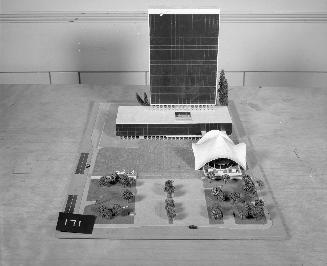 A. C. Asenjo entry, City Hall and Square Competition, Toronto, 1958, architectural model