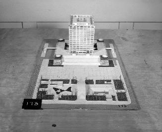 Yosiaki Nosu entry, City Hall and Square Competition, Toronto, 1958, architectural model