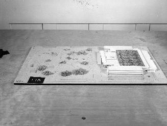 Bassetti & Morse entry, City Hall and Square Competition, Toronto, 1958, architectural model