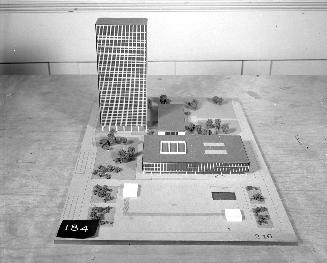 J. Lippert entry, City Hall and Square Competition, Toronto, 1958, architectural model