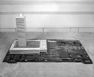 P. Van Waeyenberghe entry, City Hall and Square Competition, Toronto, 1958, architectural model