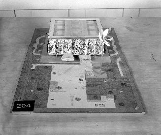 Don Fraser entry, City Hall and Square Competition, Toronto, 1958, architectural model