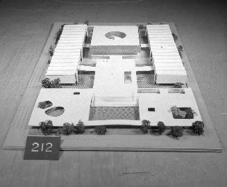 Olindo Grossi entry, City Hall and Square Competition, Toronto, 1958, architectural model