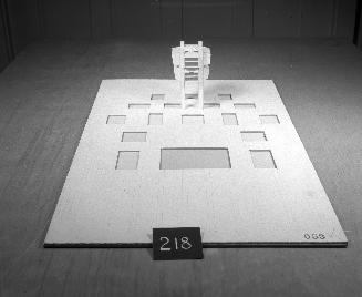 T. B. Gourlay entry, City Hall and Square Competition, Toronto, 1958, architectural model