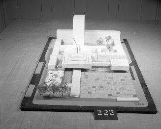 J. M. McLellan entry, City Hall and Square Competition, Toronto, 1958, architectural model