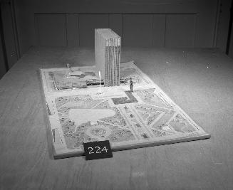 L. L. Cinner entry, City Hall and Square Competition, Toronto, 1958, architectural model