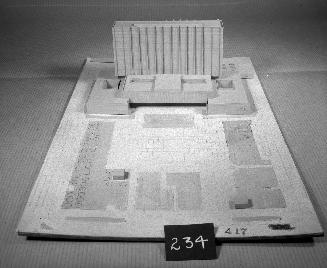 J. Caponnetto entry, City Hall and Square Competition, Toronto, 1958, architectural model