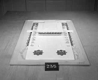 Wei-fu Chun entry, City Hall and Square Competition, Toronto, 1958, architectural model
