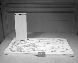 K. H. Gassman, J. Vogel, J. Assmann entry, City Hall and Square Competition, Toronto, 1958, architectural model