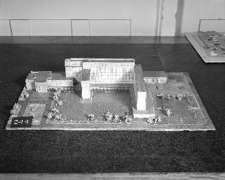 C. L. Morris entry, City Hall and Square Competition, Toronto, 1958, architectural model