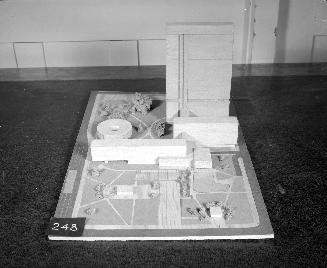 M. Galloy and A. Karney entry, City Hall and Square Competition, Toronto, 1958, architectural model