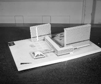 W. Haeseler entry, City Hall and Square Competition, Toronto, 1958, architectural model
