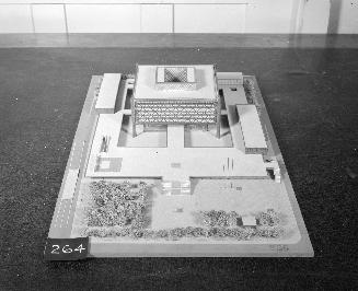 M. Shiina entry, City Hall and Square Competition, Toronto, 1958, architectural model