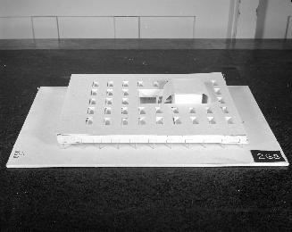 Jerzy Czyz, A. Geppert, West Geppert and Andrew Skopi?sk entry, City Hall and Square Competition, Toronto, 1958, architectural model