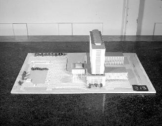 A. Clark, P. Hudson, A. Low and S. Smith entry, City Hall and Square Competition, Toronto, 1958, architectural model