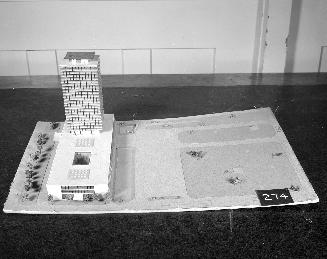 H. Bernard entry, City Hall and Square Competition, Toronto, 1958, architectural model