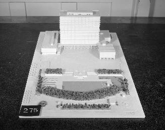 S. Nakazawa entry, City Hall and Square Competition, Toronto, 1958, architectural model