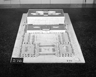 Leroux & Malan entry, City Hall and Square Competition, Toronto, 1958, architectural model