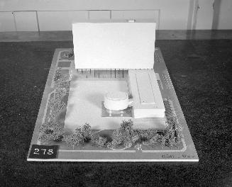 E. Dubroux and C. Mabileau entry, City Hall and Square Competition, Toronto, 1958, architectural model