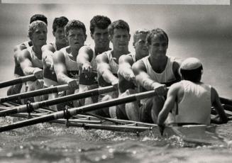 Canada's heavy eights pull together on their way to a bronze medal