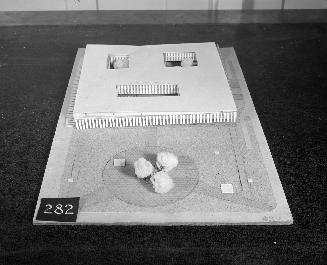 J. S. Economou entry, City Hall and Square Competition, Toronto, 1958, architectural model