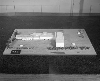 A. Schrier entry, City Hall and Square Competition, Toronto, 1958, architectural model