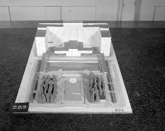 A. G. D'Angelo entry, City Hall and Square Competition, Toronto, 1958, architectural model