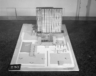 Pietro Barucci entry, City Hall and Square Competition, Toronto, 1958, architectural model