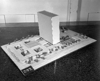 V. H. Lee entry, City Hall and Square Competition, Toronto, 1958, architectural model