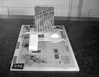 Walter Agius entry, City Hall and Square Competition, Toronto, 1958, architectural model