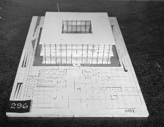 Duo Associates entry, City Hall and Square Competition, Toronto, 1958, architectural model