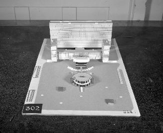 D. Cole entry, City Hall and Square Competition, Toronto, 1958, architectural model