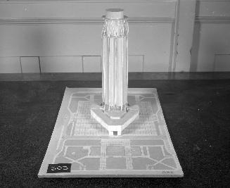 J. Kolenda entry, City Hall and Square Competition, Toronto, 1958, architectural model
