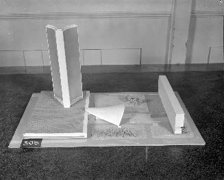 Aleksander and Maria Markiewicz entry, City Hall and Square Competition, Toronto, 1958, architectural model