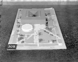 R. F. Kichin entry, City Hall and Square Competition, Toronto, 1958, architectural model