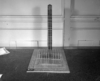 Michael Shewan entry, City Hall and Square Competition, Toronto, 1958, architectural model