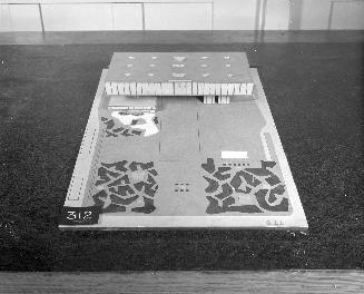 R. De Aburto entry, City Hall and Square Competition, Toronto, 1958, architectural model