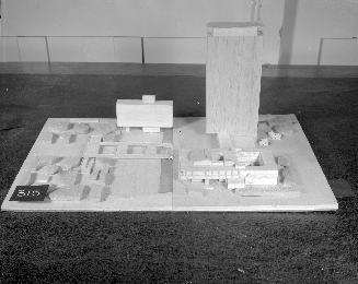 J. M. Miszewski and R. Soltynski entry, City Hall and Square Competition, Toronto, 1958, architectural model