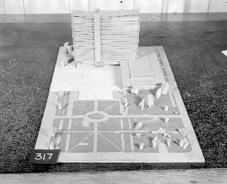 F. Dabrowski entry, City Hall and Square Competition, Toronto, 1958, architectural model