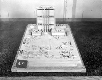 Shigeo Sato entry, City Hall and Square Competition, Toronto, 1958, architectural model
